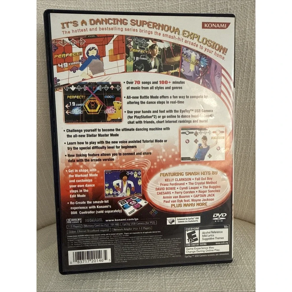 Dance‎ Dance Revolution SuperNova PlayStation 2 PS2 Complete 2006